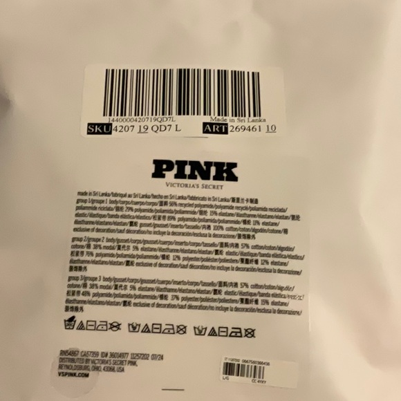 PINK Hiphugger set size Large NIP - Picture 3 of 13